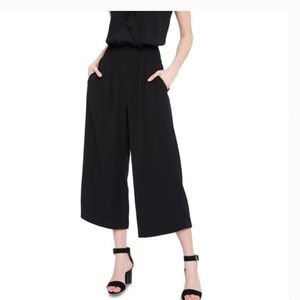 Parker silk black pants/coullete pant with pockets